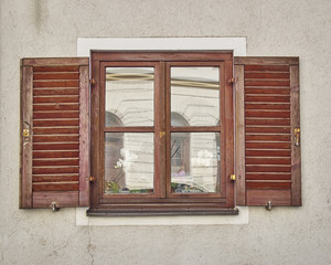 vintage home window, Munchen, Germany