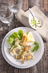 grilled frog leg