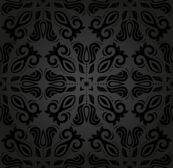 Floral Seamless  Pattern. Orient Abstract Background