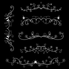 Fototapeta premium christmas greeting card adornment, border designs