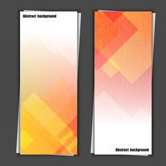 Set of banner templates with abstract background