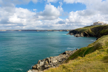 Fototapeta na wymiar Coast Newquay Bay Cornwall England UK