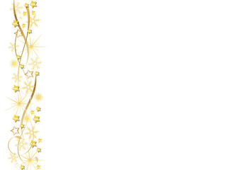 goldene sterne und ribbons