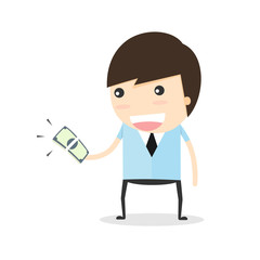 Businessman Money. idea concept