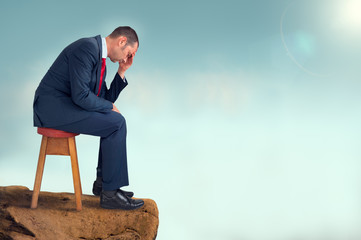 depressed businessman