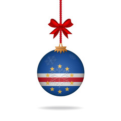 Christmas ball flag Cape Verde
