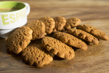 espresso and biscuits