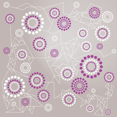 Floral background - abstract, scifi, vector