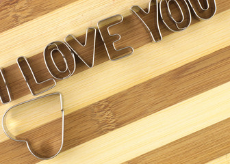 Love and bread cutting board.
