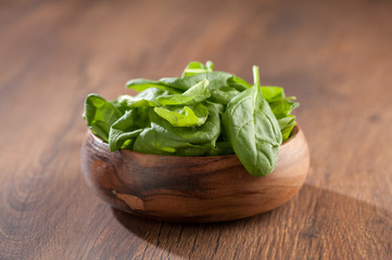 fresh spinach leaves