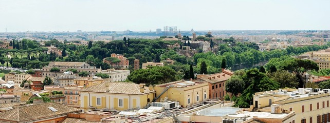 Obraz premium Rome aerial view from Vittorio Emanuele monument