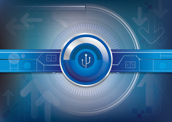Obraz premium Graphic background of digital technology