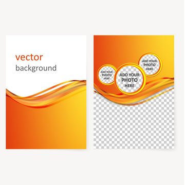 Vector business brochure, flyer template