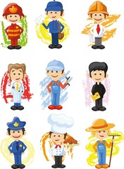 Герои мультфильмов разных профессий