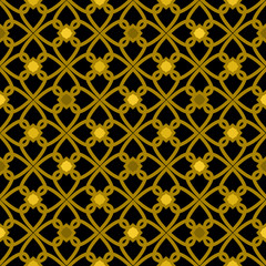 Seamless geometric pattern hearts illustration ornamental patter