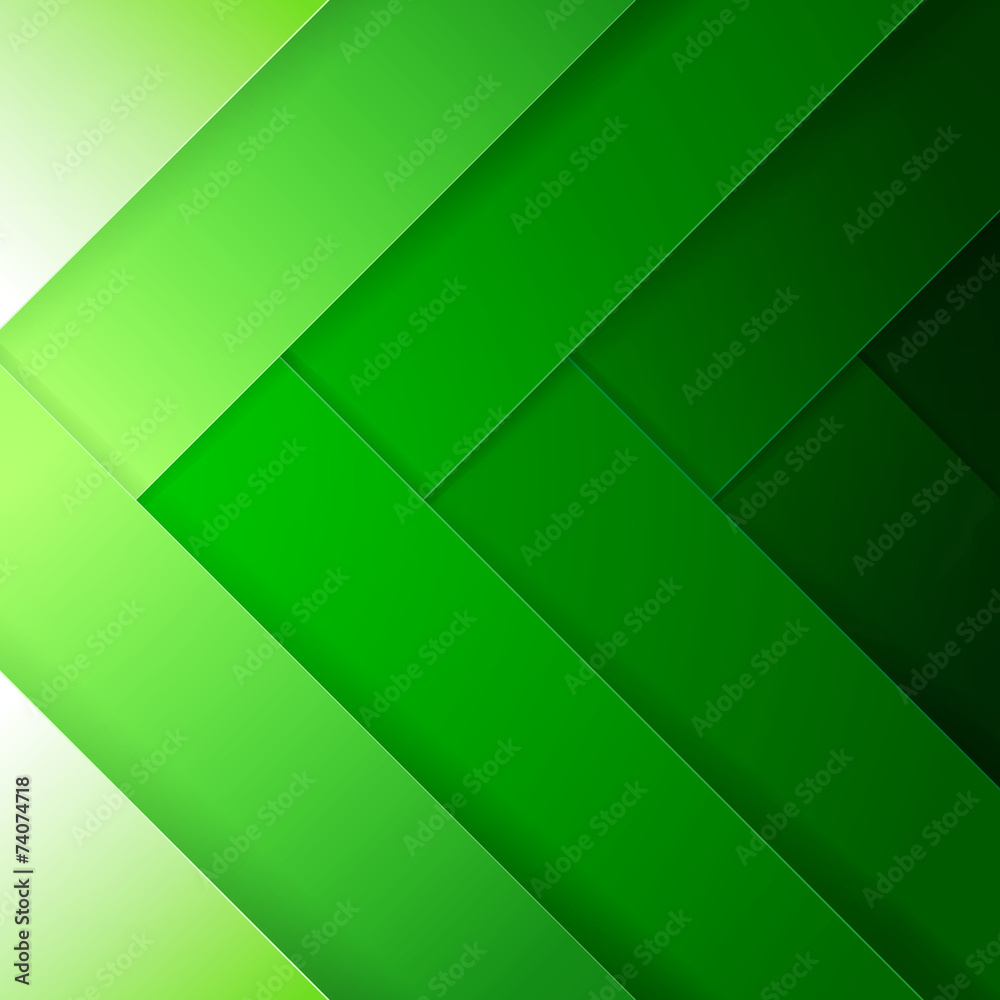 Poster abstract green crossing rectangle shapes background
