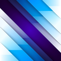 Fototapeta premium Abstract blue triangle shapes background