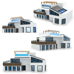 3d modern house collection