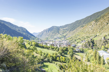 Fototapeta na wymiar city of Andorra La Vella.