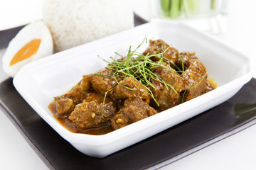 Spicy Mince Pork with Chilli Paste with rice