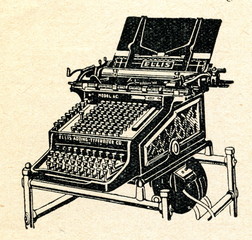 Electrically powered Ellis Adding-Typewriter ca. 1920