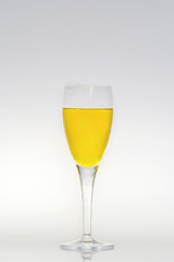 About to drink the champagne