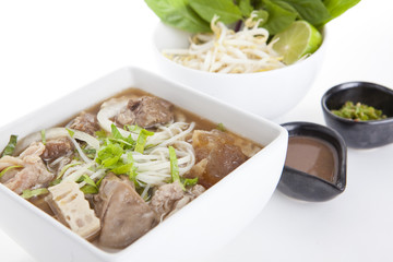 Vietnamese style beef noodles