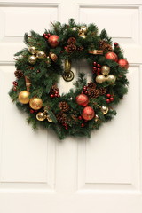 Mistletoe on the front door