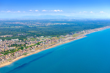 Coast of Italy. Aerial view