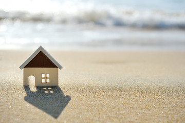 house on the sand beach near sea - 74081141