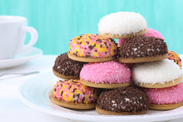marshmallow biscotti colorati