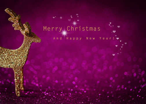 Tierische Weihnachtsgr&uuml;&szlig;e in pink II
