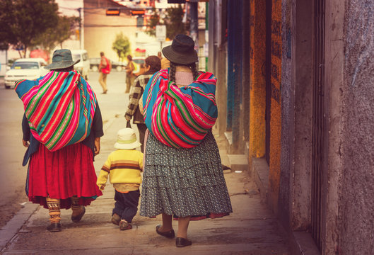 Bolivian people in La Paz