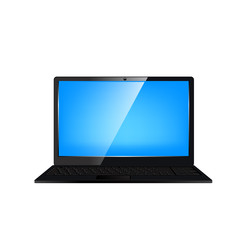Laptop computer. Vector illustration.