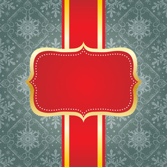 Christmas decoration frame. Snowflake Abstract Background.