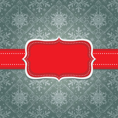Christmas decoration frame. Snowflake Abstract Background.