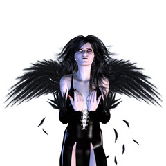 Naklejka premium Fallen Angel