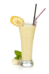 Banana milk smoothie