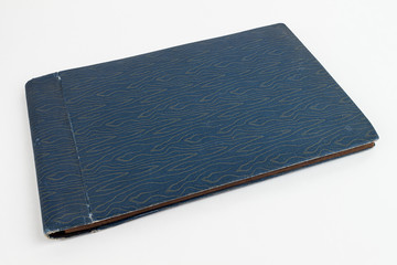 Omas Fotoalbum um 1900 Blau Geschlossen