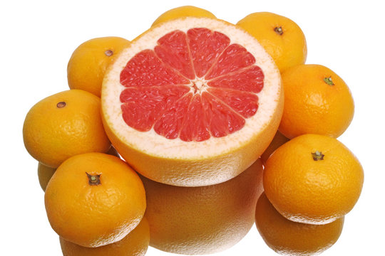 Grapefruit and tangerines