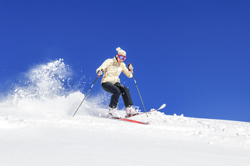Riesengaudi beim Skifahren
