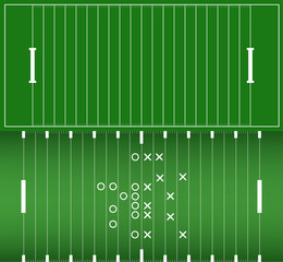 Set of american football field background eps10 vector