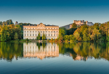 Fototapeta na wymiar Famous Schloss Leopoldskron in Salzburg, Austria