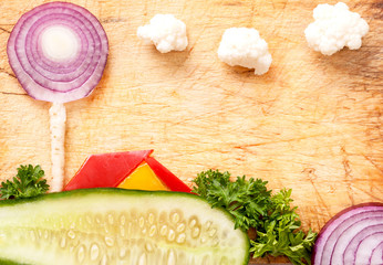 united beauty of vegetables