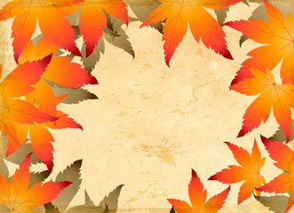 Naklejka na ściany i meble Autumn vintage background.