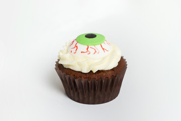 Halloween cake, zombie eyes