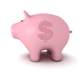 Piggy bank with US Dollar symbol