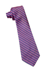blue and pink strips business neck tie