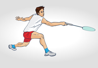 Badminton : A Professional Badminton Player