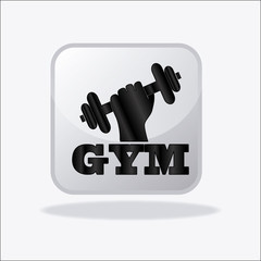 Fitness design over white backgroundvector illustration